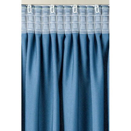 Clear Pinch Pleat Curtain Tape - 76mm (3") Wide -1 Pleats 1:2.5 Fullness Bocelli