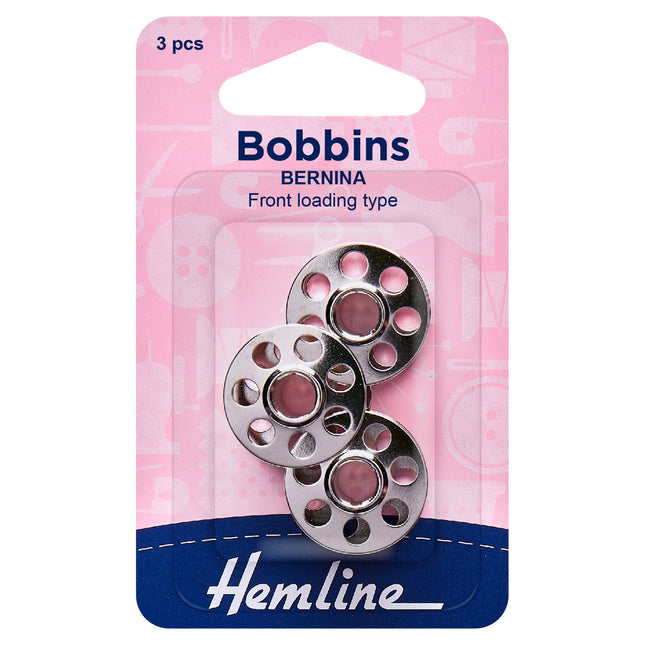 Bernina Sewing Machine Bobbins - Front Loading 7 Hole Type - 11.8mm High -120.11 - ThreadandTrimmings