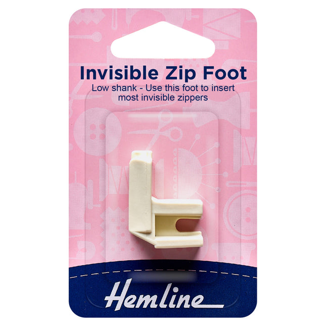 Invisible Zip Foot Hemline Sewing Machine Low Shank Attachment Tool H162