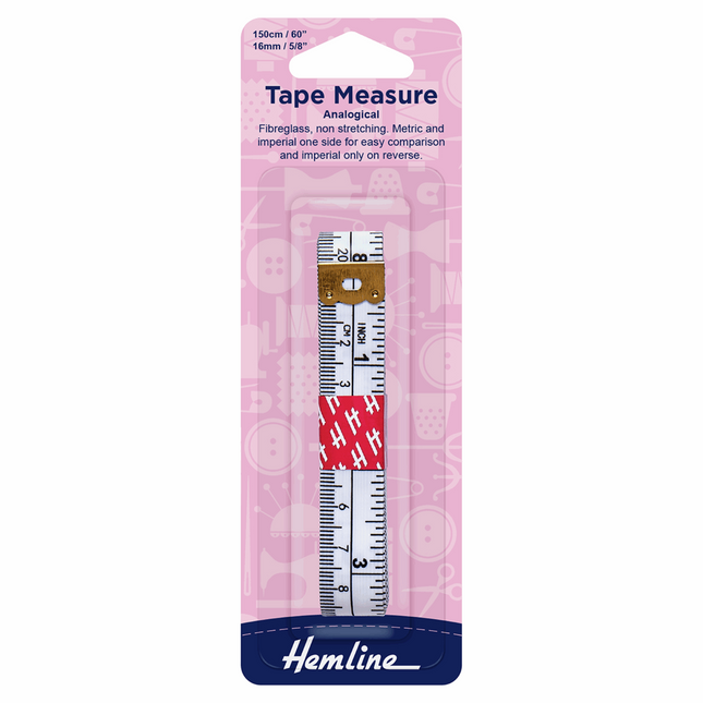 Hemline Tape Measure - Analogical 150cm - Metric/Imperial 149