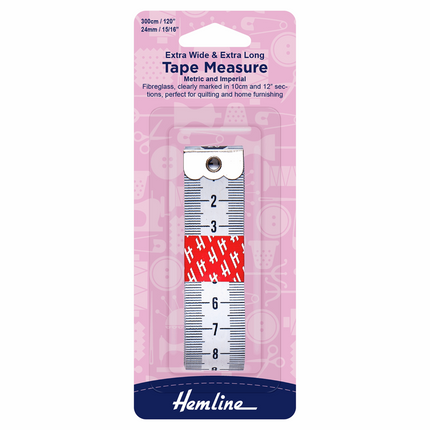 Extra wide and extra long tape measure