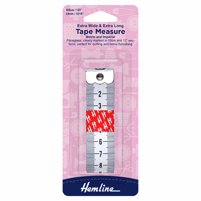 Extra wide and extra long tape measure