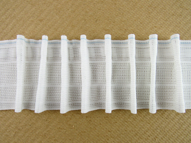 Curtain Pencil Pleat Tape with Touch and Close - 70mm Wide - Pocket Line - Picca