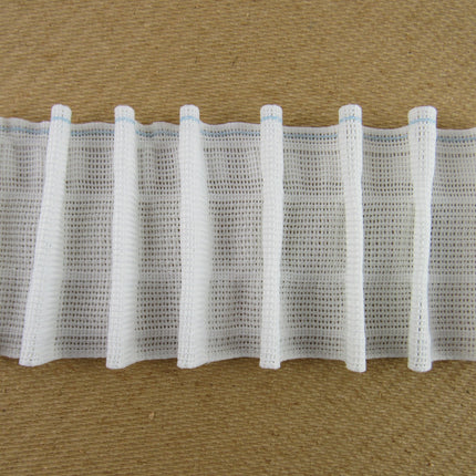 Curtain Pencil Pleat Tape with Touch and Close - 70mm Wide - Pocket Line - Picca
