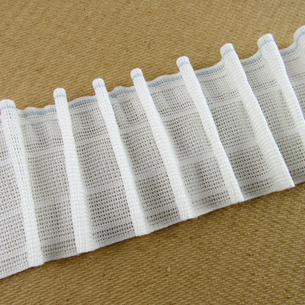Curtain Pencil Pleat Tape with Touch and Close - 70mm Wide - Pocket Line - Picca
