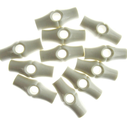 Baby Toggle Buttons 25mm 1 Inch Plastic Bamboo Design Choice of Colours & Qty - ThreadandTrimmings