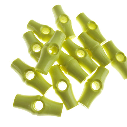 Baby Toggle Buttons 25mm 1 Inch Plastic Bamboo Design Choice of Colours & Qty - ThreadandTrimmings