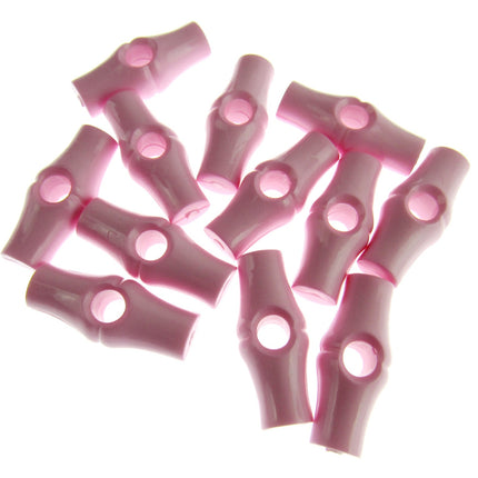 Baby Toggle Buttons 25mm 1 Inch Plastic Bamboo Design Choice of Colours & Qty - ThreadandTrimmings