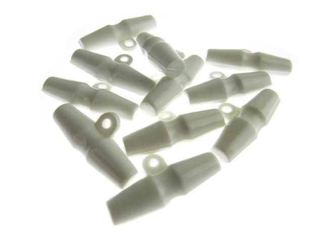 Duffle Coat Toggle Barrel Buttons with Shank 38mm Plastic Choose Col & Qty CT153 - ThreadandTrimmings