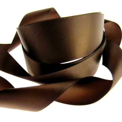 Double Sided Satin Ribbon Woven Edge - 7mm - Choice of 27 Colours, 5m, 50m - ThreadandTrimmings