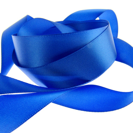 Double Sided Satin Polyester Ribbon - 15mm - Woven Edge - 27 Colours - ThreadandTrimmings