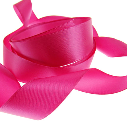 Double Sided Satin Polyester Ribbon - 15mm - Woven Edge - 27 Colours - ThreadandTrimmings