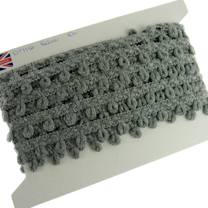 Woolen Braided Fringe Trimmings - Natural Colour Mix - 25mm - Trim By The Meter