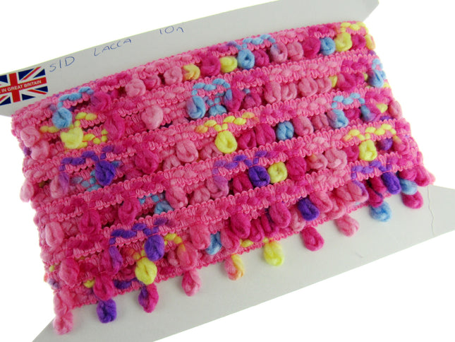 Woolen Unicorn Braided Trim - Truly Beautiful Colour Mix - 25mm - By The Meter