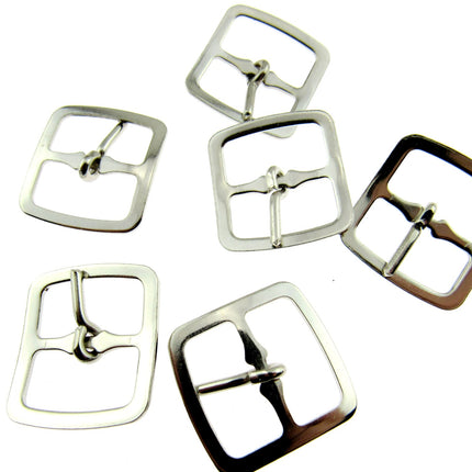 Pair of Silver Shoe or Kilt Buckles 16mm or 19mm - Pick Size & Quantity CX73