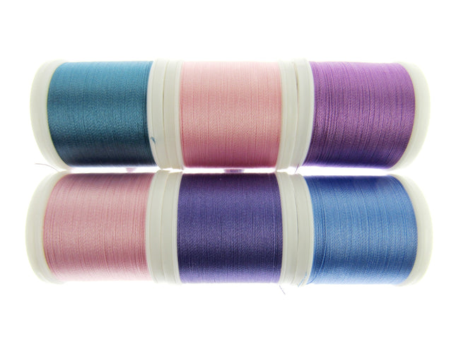 Madeira Polyneon Embroidery Thread Mix - 400m Reels x 6 - Unicorn Colour Mix - ThreadandTrimmings