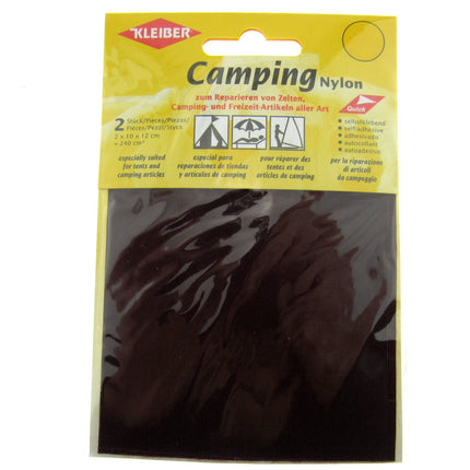 Camping Patches - Nylon / Self Adhesive- (2 x 10 x 12cm = 240cm sq) - Tents K48