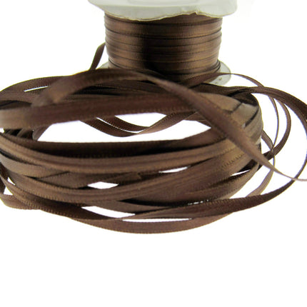 Thin Satin Ribbon - 10 Meter Lengths - Big Colour Range -3mm Double Faced Ribbon - ThreadandTrimmings