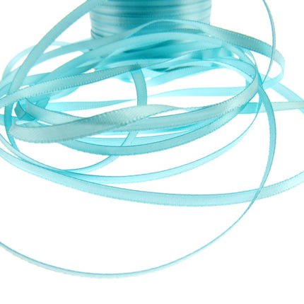 Thin Satin Ribbon - 10 Meter Lengths - Big Colour Range -3mm Double Faced Ribbon - ThreadandTrimmings