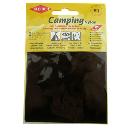 Camping Patches - Nylon / Self Adhesive- (2 x 10 x 12cm = 240cm sq) - Tents K48
