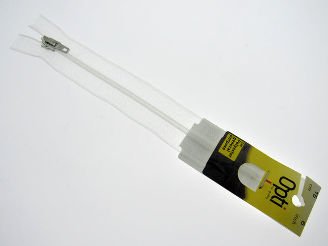 TRANSPARENT CLOSED END ZIP with METAL PULLER 4" 5" 6" 7" 8" 9" - ThreadandTrimmings