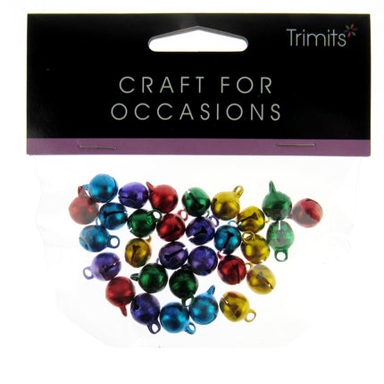 Assorted Christmas Jingle Bells Packs of 30 Pieces 10mm/12mm Trimits