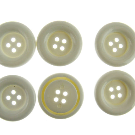 Large Bright Ladies Coat Buttons Round  4 Hole 28mm 9 Cols CN95 - ThreadandTrimmings