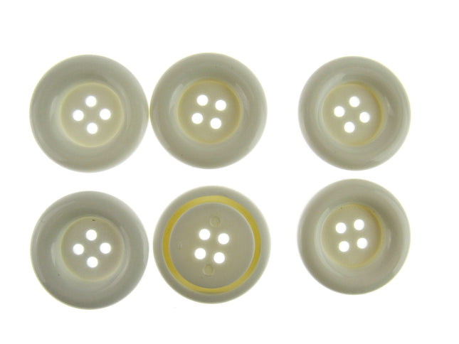 Large Bright Ladies Coat Buttons Round  4 Hole 28mm 9 Cols CN95 - ThreadandTrimmings