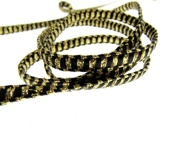 Lurex President Braid Four Colours Available 8mm Wide - ThreadandTrimmings