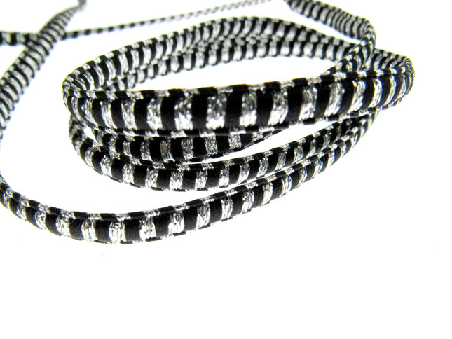 Lurex President Braid Four Colours Available 8mm Wide - ThreadandTrimmings
