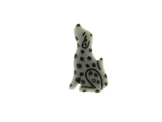 Dalmatian Spotty Dog Buttons 21mm Spotted Dog Shank Buttons - ThreadandTrimmings