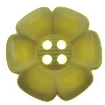Extra Large  Flower Buttons Daisy Clown Buttons 65mm 3pcs 4 Hole CN77 - ThreadandTrimmings