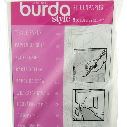 Tracing Paper For Pattern Making by Burda - 5 Sheet Pack - 150cm x 110cm BTPT - ThreadandTrimmings