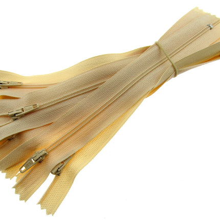 Closed End Nylon Zips - PEX Zips - 10 x zips with Metal Stopper - ThreadandTrimmings