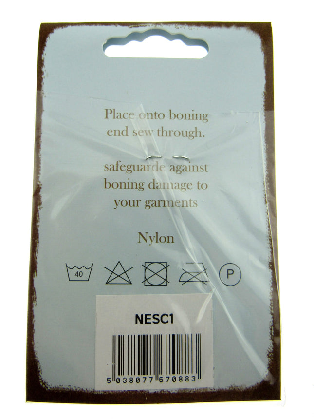 Metal Boning End Caps - 25 Pieces Per Pack - Size 10mm