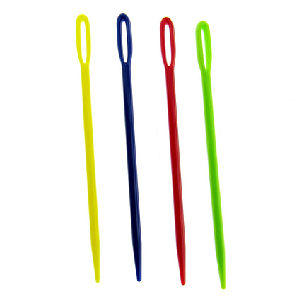 Plastic Yarn Darner Needles - 75mm Long - Large Eye - Yarn Darning Needles - ThreadandTrimmings