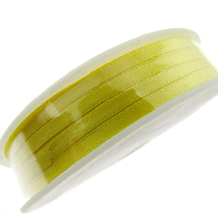 Thin Satin Ribbon 3mm Double Faced Satin Ribbon Woven Edge 50 Meter Roll - ThreadandTrimmings