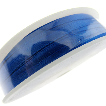Thin Satin Ribbon 3mm Double Faced Satin Ribbon Woven Edge 50 Meter Roll - ThreadandTrimmings