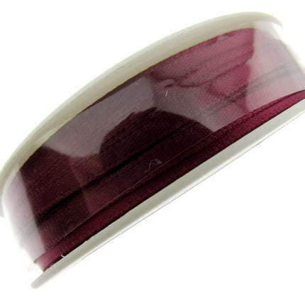 Thin Satin Ribbon 3mm Double Faced Satin Ribbon Woven Edge 50 Meter Roll - ThreadandTrimmings