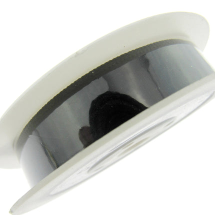 Satin Ribbon Single Sided Woven Edge - 15mm - 20 Meter Roll - ThreadandTrimmings