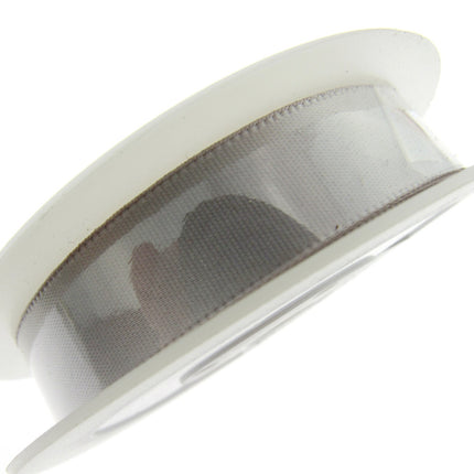 Satin Ribbon Single Sided Woven Edge - 15mm - 20 Meter Roll - ThreadandTrimmings