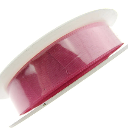 Satin Ribbon Single Sided Woven Edge - 15mm - 20 Meter Roll - ThreadandTrimmings