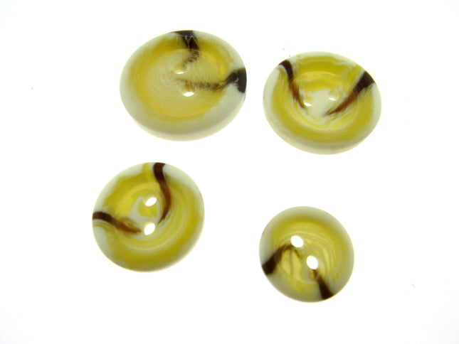 Aran Buttons Ivory Cream Brown Colour Easy Match 2 Holes 15 18 23 or 25mm CP40