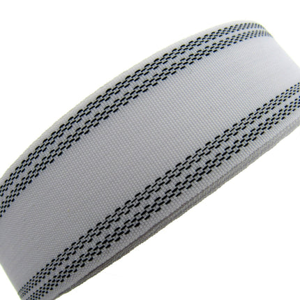 Waistband Petersham For Skirts & Millinery - 25mm/38mm - Black/White - ThreadandTrimmings