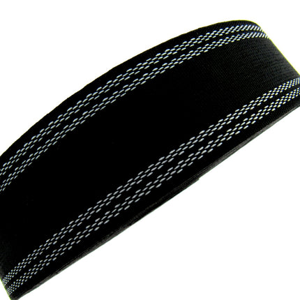Waistband Petersham For Skirts & Millinery - 25mm/38mm - Black/White - ThreadandTrimmings