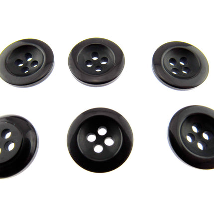 Round Trouser Buttons with Four Holes 18mm (11/16") 7 Colours Available P102 - ThreadandTrimmings
