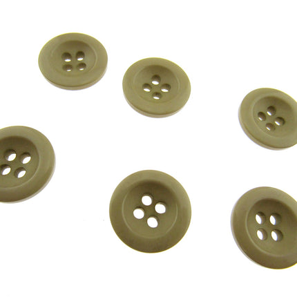Round Trouser Buttons with Four Holes 18mm (11/16") 7 Colours Available P102 - ThreadandTrimmings