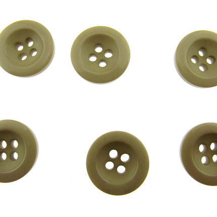 Round Trouser Buttons with Four Holes 18mm (11/16") 7 Colours Available P102 - ThreadandTrimmings