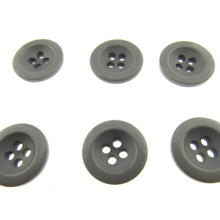 Round Trouser Buttons with Four Holes 18mm (11/16") 7 Colours Available P102 - ThreadandTrimmings