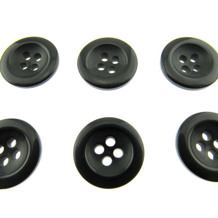 Round Trouser Buttons with Four Holes 18mm (11/16") 7 Colours Available P102 - ThreadandTrimmings